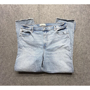 Abercrombie & Fitch Jeans Womens 16 Light Wash The 90s Straight Ultra High Rise